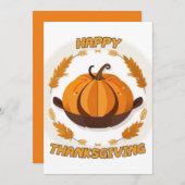 gelukkig thanksgiving kaart (Voorkant / Achterkant)