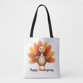 Gelukkig Thanksgiving Kalkoen Boodschappentas Tote Bag