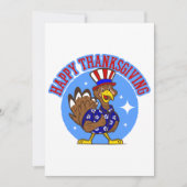 gelukkig thanksgiving kalkoen patriottisch amerika kaart (Voorkant)