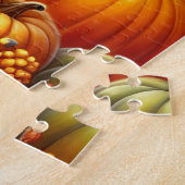 Gelukkig Thanksgiving Kalkoen Puzzel (Zijkant)