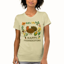 Gelukkig Thanksgiving Kalkoen T-Shirt