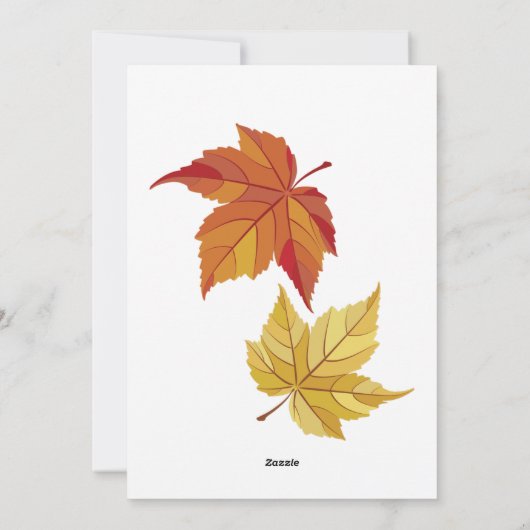 Gelukkig Thanksgiving Kleurrijk Foliage Feestdagenkaart (Achterkant)