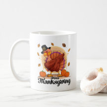 Gelukkig Thanksgiving koffiemok
