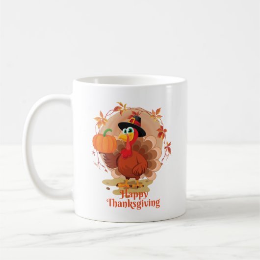 Gelukkig Thanksgiving koffiemok (Links)
