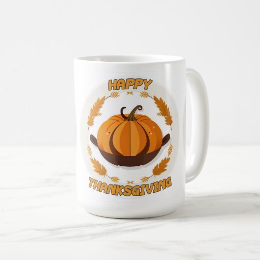 gelukkig thanksgiving koffiemok (Voorkant rechts)