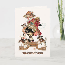 Gelukkig Thanksgiving. kunst Feestdagen Kaart