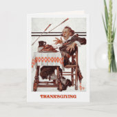 Gelukkig Thanksgiving.  kunst Feestdagen Kaart (Voorkant)