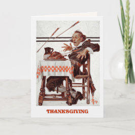 Gelukkig Thanksgiving. kunst Feestdagen Kaart