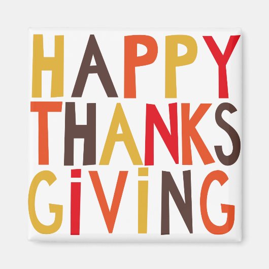 Gelukkig Thanksgiving! Magneet (Voorkant)