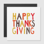 Gelukkig Thanksgiving! Magnetische Uitnodiging (Voorkant / Achterkant)