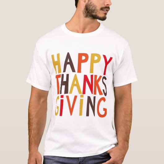 Gelukkig Thanksgiving! Mannen T-shirt (Voorkant)