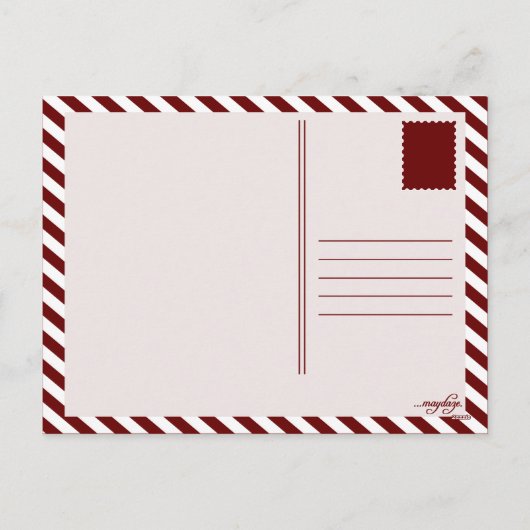 gelukkig thanksgiving ( mod - vierkantjes ) feestdagenkaart (Achterkant)