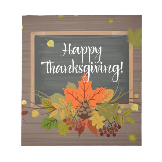 gelukkig thanksgiving notitieblok (Voorkant)