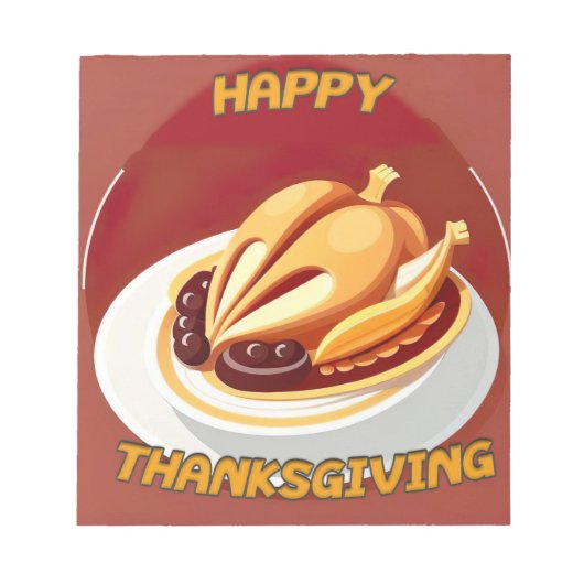 gelukkig thanksgiving notitieblok (Voorkant)