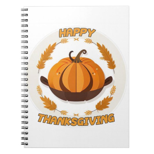 gelukkig thanksgiving notitieboek (Voorkant)