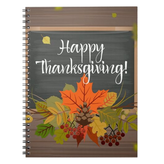 gelukkig thanksgiving notitieboek (Voorkant)