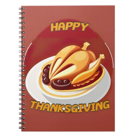 gelukkig thanksgiving notitieboek (Voorkant)