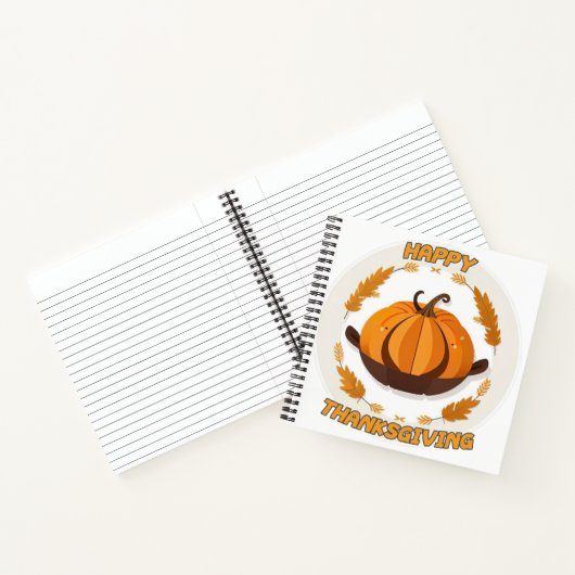 gelukkig thanksgiving notitieboek (Binnen)