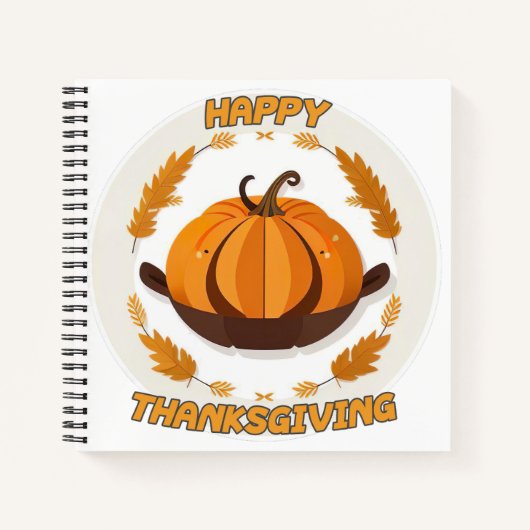 gelukkig thanksgiving notitieboek (Voorkant)