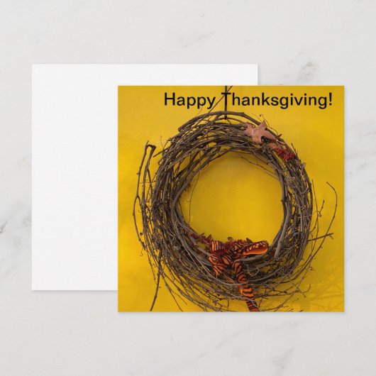 Gelukkig Thanksgiving! Notitiekaartje (Voorkant / Achterkant)