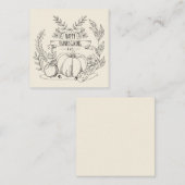 Gelukkig Thanksgiving Notitiekaartje (Voorkant / Achterkant)