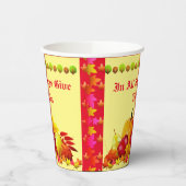 Gelukkig Thanksgiving Papieren Bekers (Links)