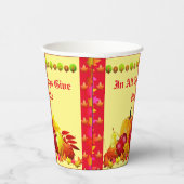 Gelukkig Thanksgiving Papieren Bekers (Rechts)