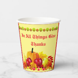 Gelukkig Thanksgiving Papieren Bekers