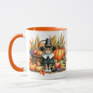 Gelukkig Thanksgiving Pilgrim Kat Mok