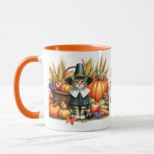 Gelukkig Thanksgiving Pilgrim Kat Mok (Links)