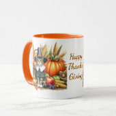 Gelukkig Thanksgiving Pilgrim Kat Mok (Voorkant links)
