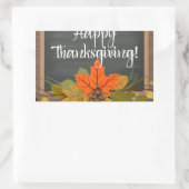 gelukkig thanksgiving rechthoekige sticker (Tas)