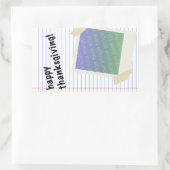 gelukkig thanksgiving rechthoekige sticker (Tas)
