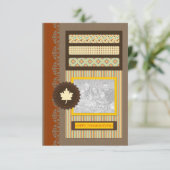 gelukkig thanksgiving ( scrapbook ) kaart (Staand voorkant)