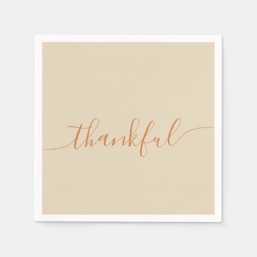 Gelukkig Thanksgiving Servet (Voorkant)