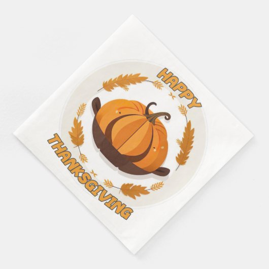 gelukkig thanksgiving servet (Hoek)