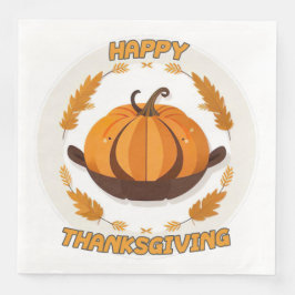 gelukkig thanksgiving servet