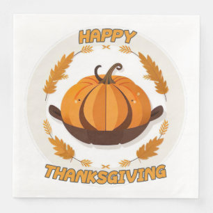 gelukkig thanksgiving servet