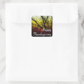 gelukkig thanksgiving ( spookboom ) vierkante sticker (Tas)