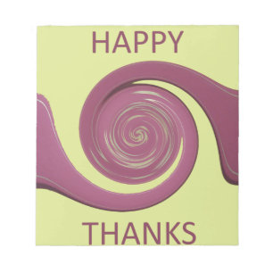 Gelukkig Thanksgiving Tekst Kunst Design. Notitieblok