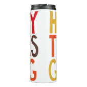 Gelukkig Thanksgiving! Thermosbeker (Achterkant)