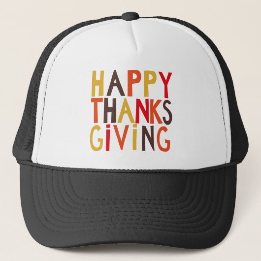 Gelukkig Thanksgiving! Trucker Hat Trucker Pet (Voorkant)