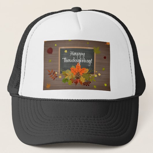 gelukkig thanksgiving trucker pet (Voorkant)