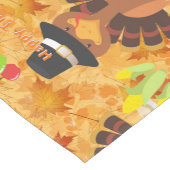 gelukkig thanksgiving turkey tablerunner tafelleid korte tafelloper (Hoek)