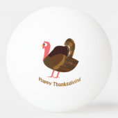 Gelukkig Thanksgiving! Turkije Pingpongbal (Achterkant)