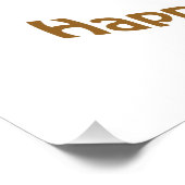 Gelukkig Thanksgiving! Turkije Poster (Hoek)