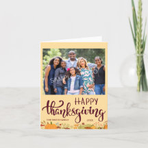 Gelukkig Thanksgiving-vakantiefotokaart