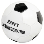 Gelukkig Thanksgiving! Voetbal zwart-wit (Drie kwart)