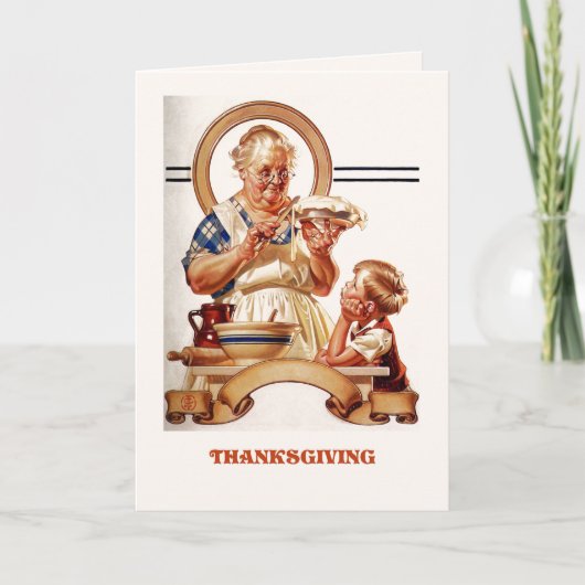 Gelukkig Thanksgiving.  Wenskaarten Feestdagen Kaart (Voorkant)