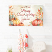 Gelukkig Thanksgiving Zakelijke Banner (Insitu)